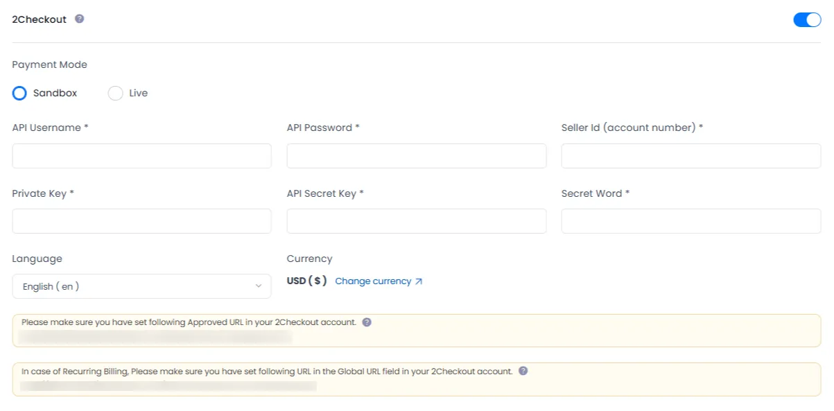 ARMember General Settings ( Payment Gateways )