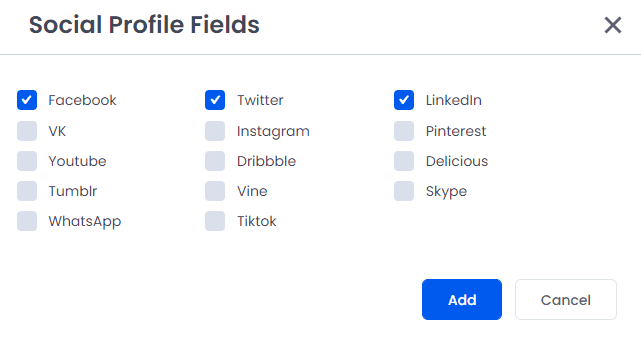 ARMember - ARMember Social fields options
