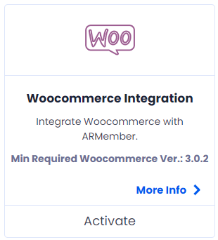 ARMember WooCommerce add-on Supprot
