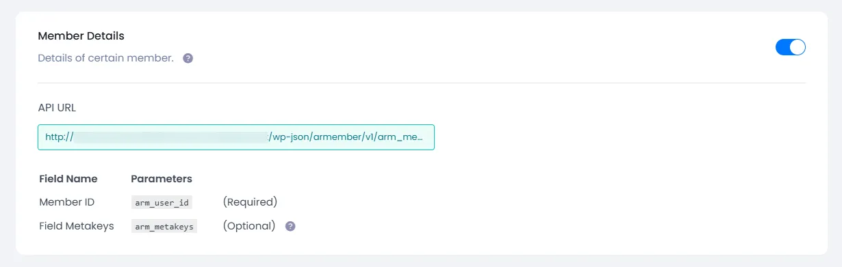 API Service Member's Membership Plans