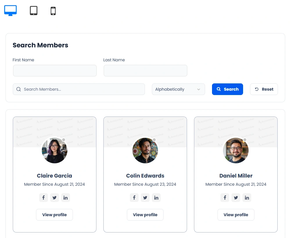ARMember - Directory Preview