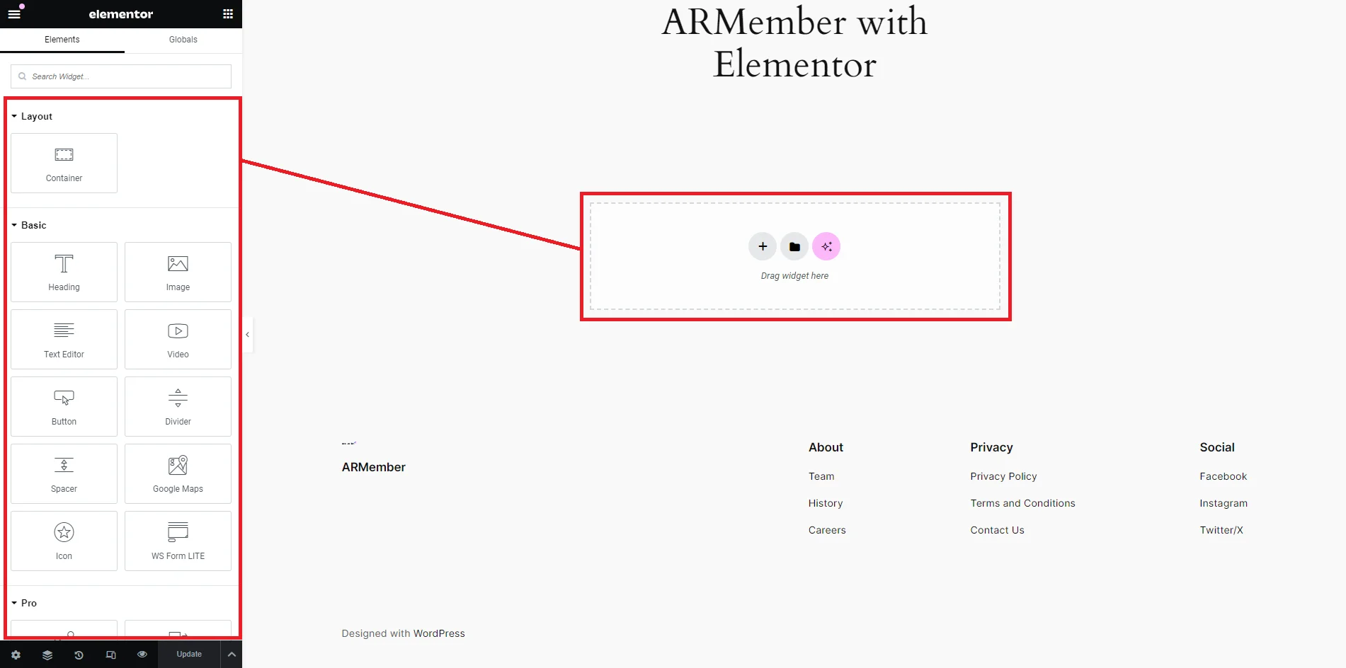 ARMember Elementor Restriction
