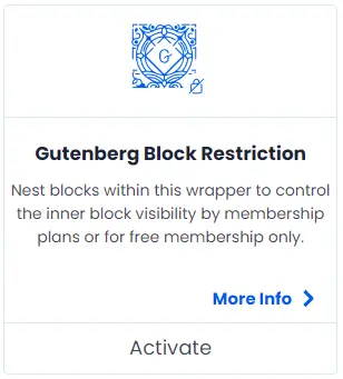 ARMember Gutenberg Block Restriction