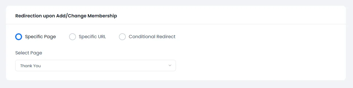 ARMember General Settings ( Redirection )