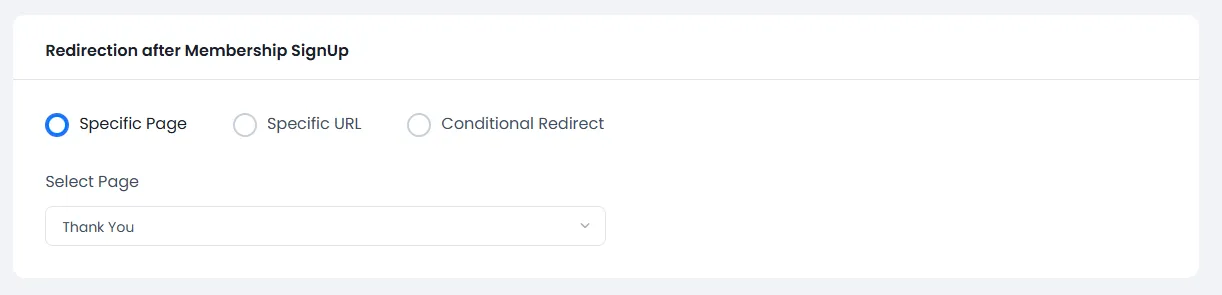 ARMember General Settings ( Redirection )