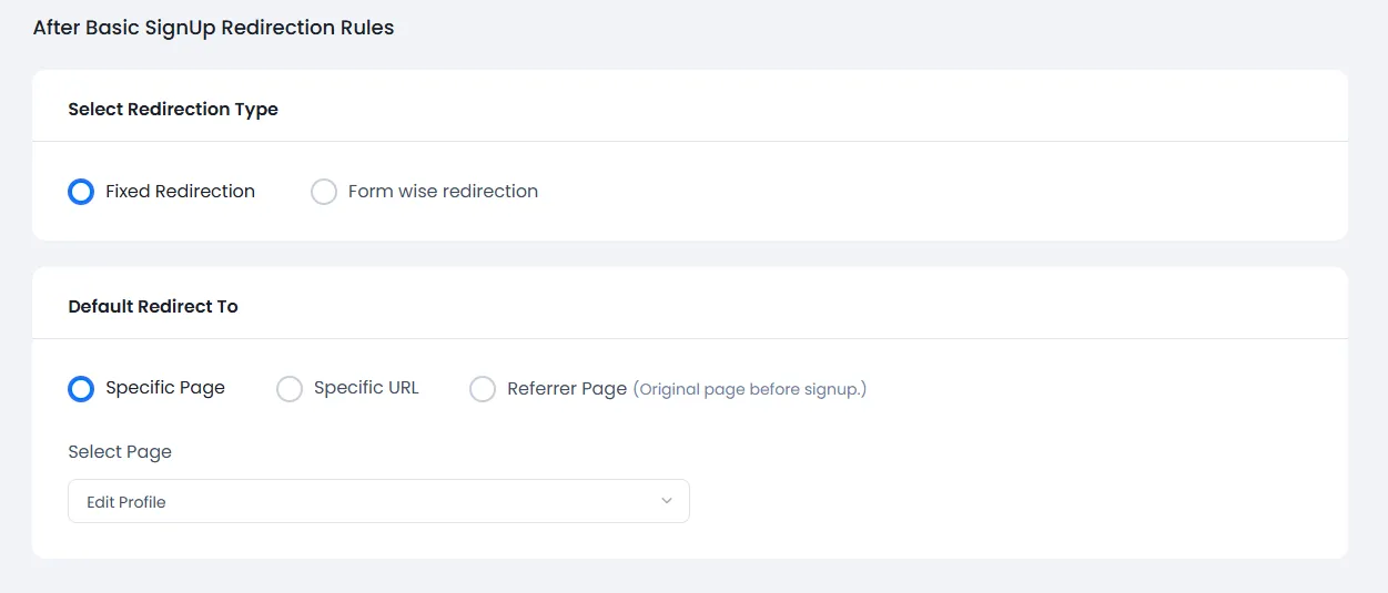 ARMember General Settings ( Redirection )