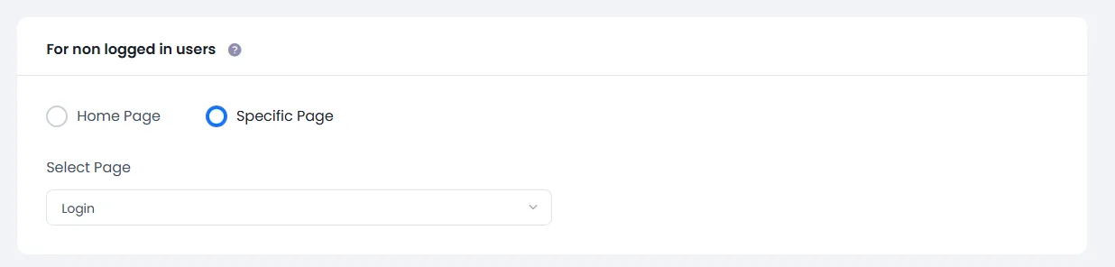 ARMember General Settings ( Redirection )