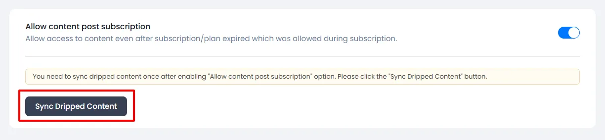 ARMember - Sync Drip Content