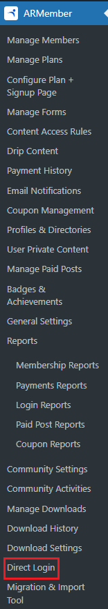 ARMember_direct_login