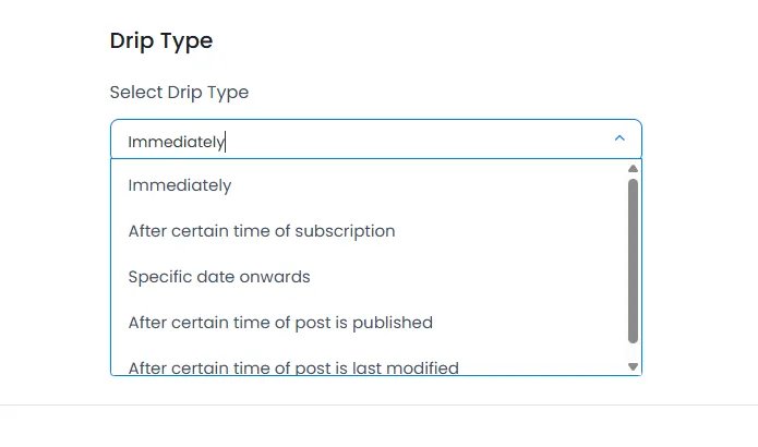 ARMember - Drip Content Type