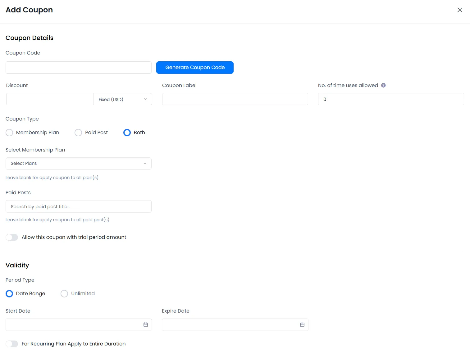 ARMember - Paid Post Coupon Code