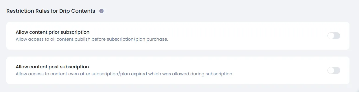ARMember - Restrict Rules For Drip Content