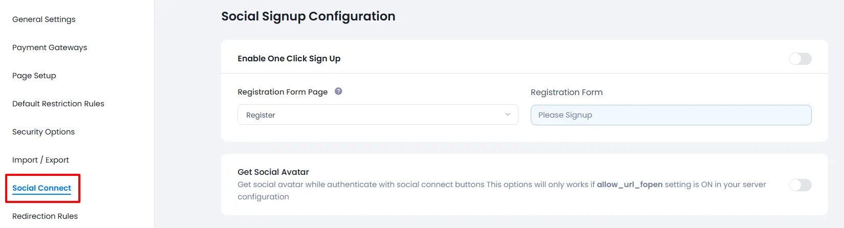 ARMember General Settings ( Social Login )