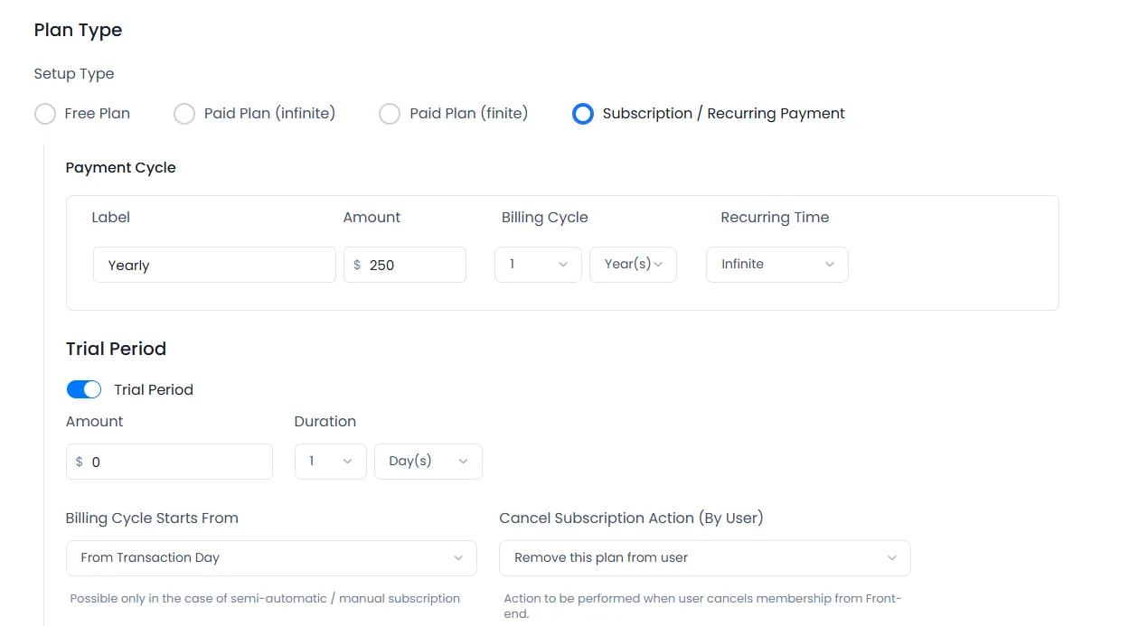 ARMember Stripe-plan Settings ( Payment Gateways )