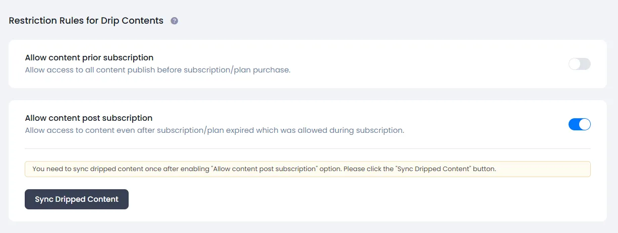 ARMember - Sync Drip Content