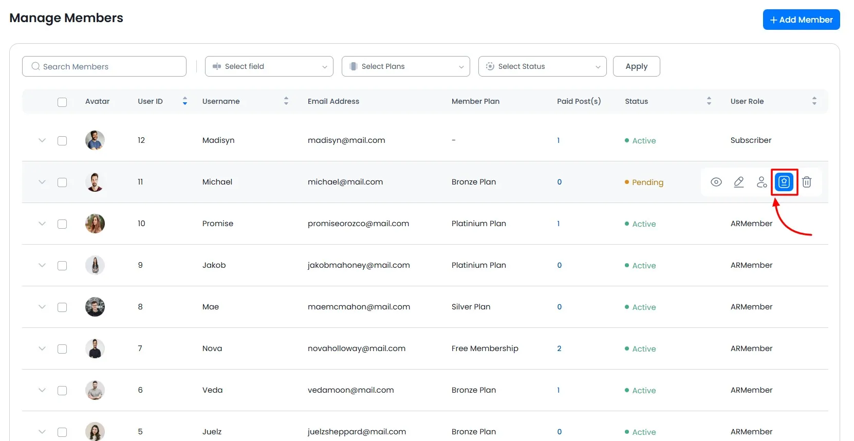 ARMember_manage_member