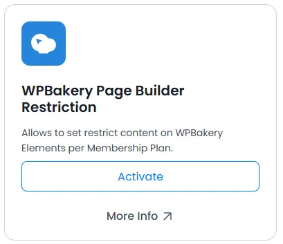 ARMember WPBakery Page Builder Restriction