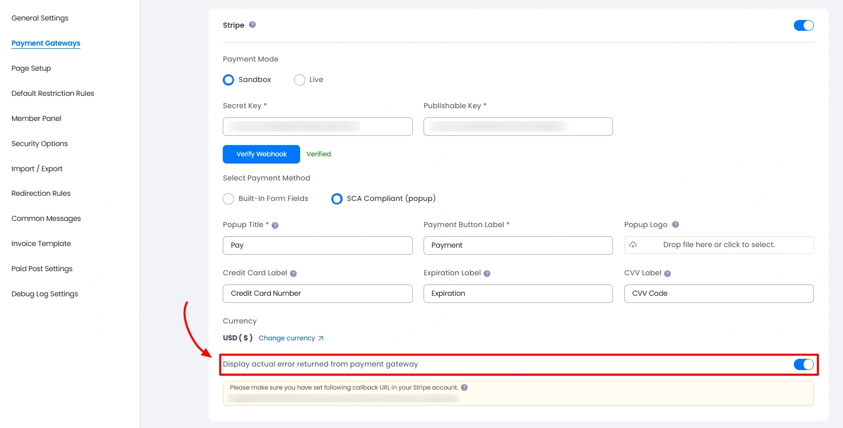 ARMember Display Actual Error