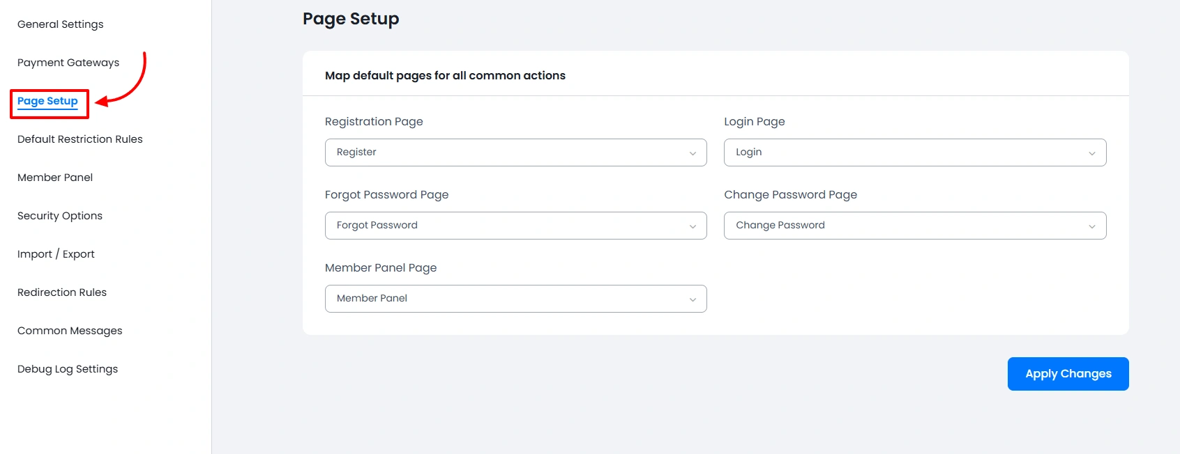 ARMember Pages Created