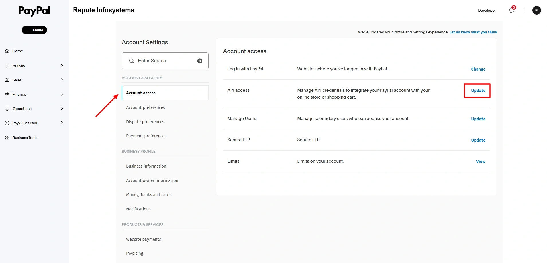PayPal IPN Access