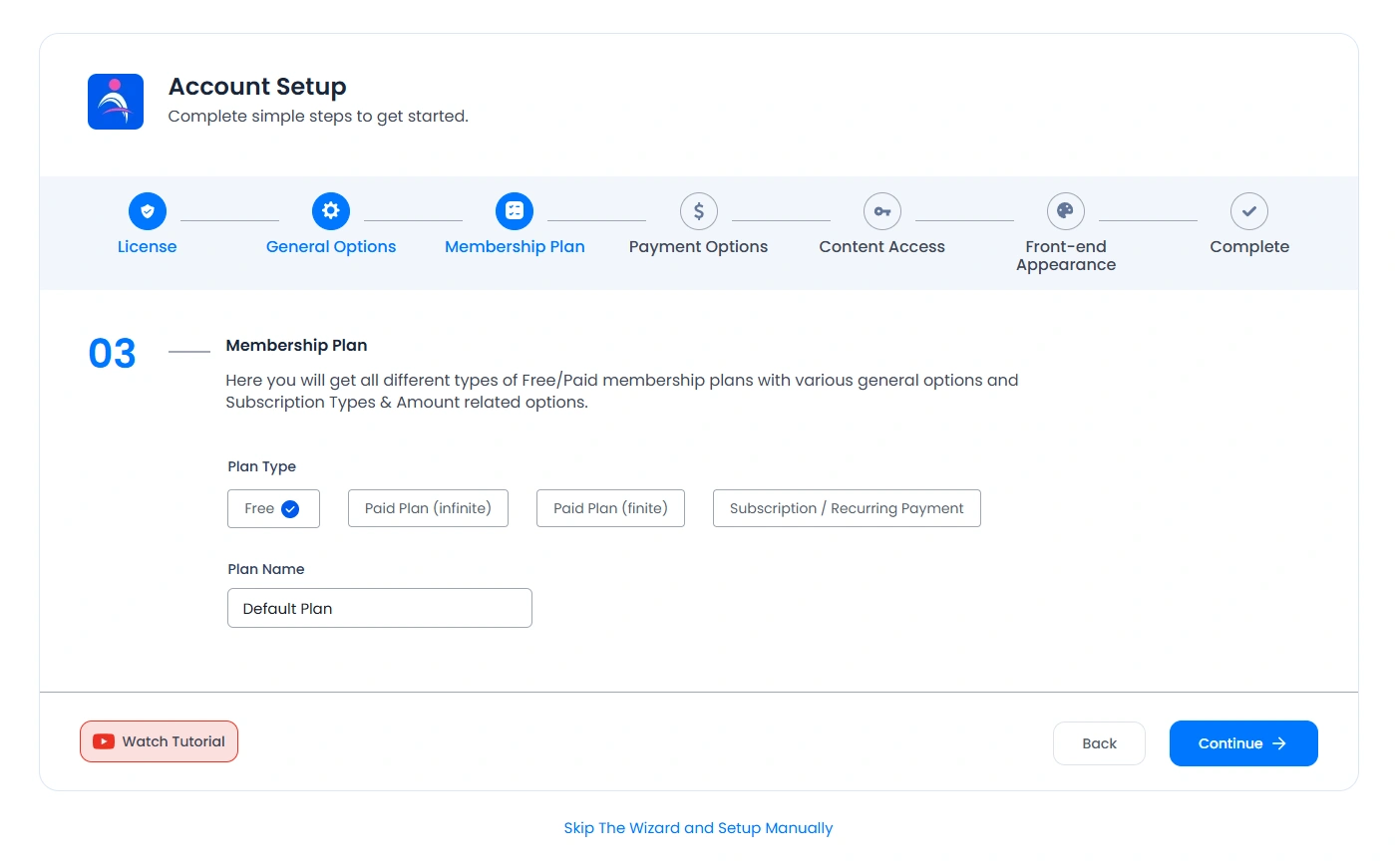 ARMember - Setup- Wizard Step 3