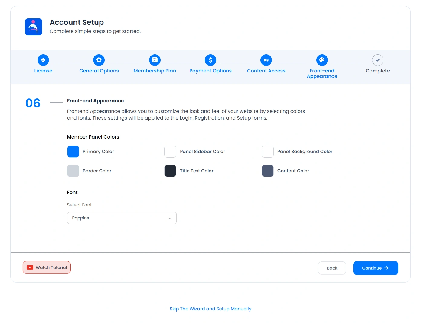 ARMember - Setup- Wizard Step 6