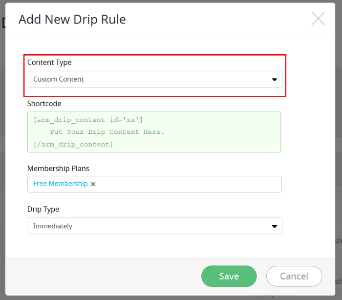 ARMember - Custom Content Dripping