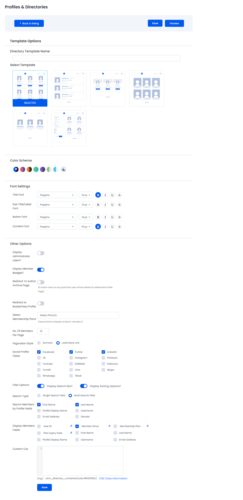 facebook profile layout blank 2022