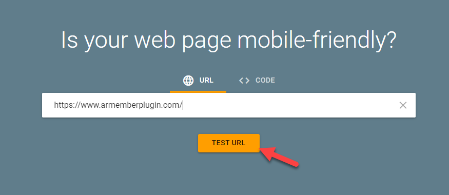 Web-page Mobile-friendly Test