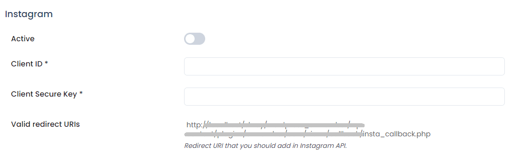 ARMember General Settings Social Instagram