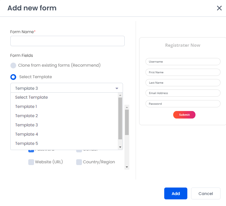ARMember_form_Templates