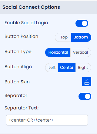 ARMember Forms Social Icon Settings ( Social Login )