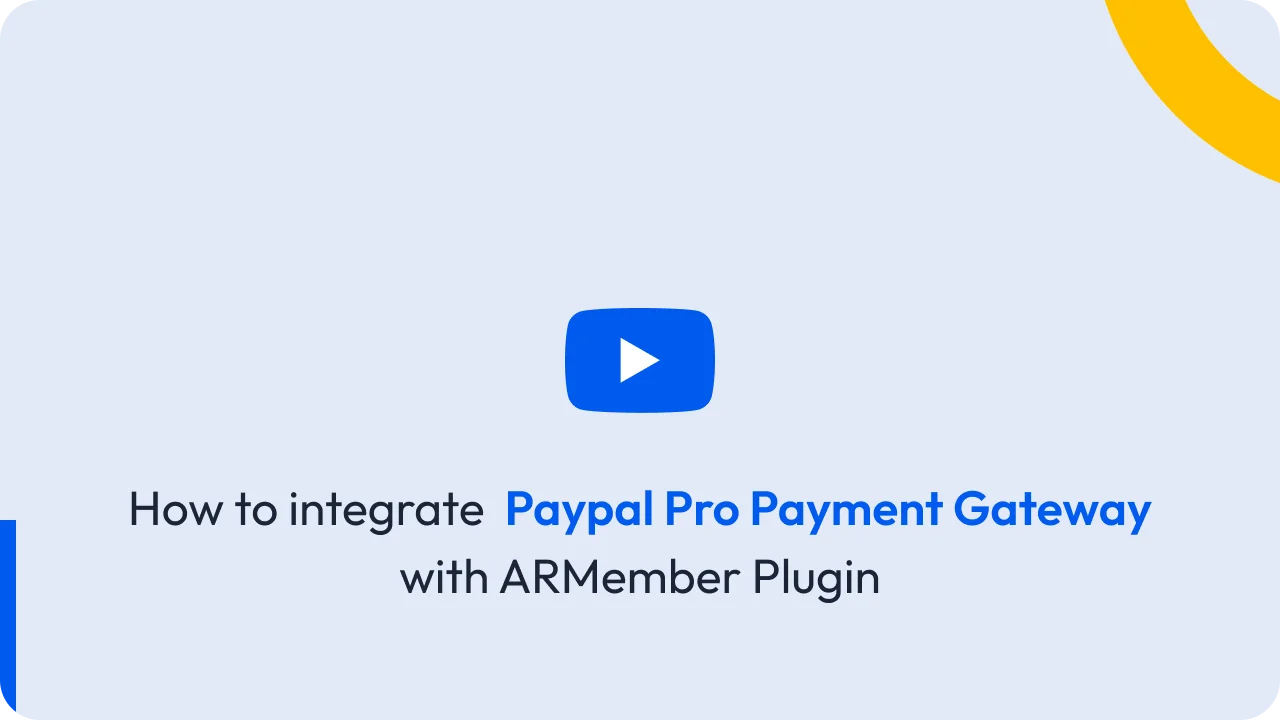 Paypal Pro Payment Gateway