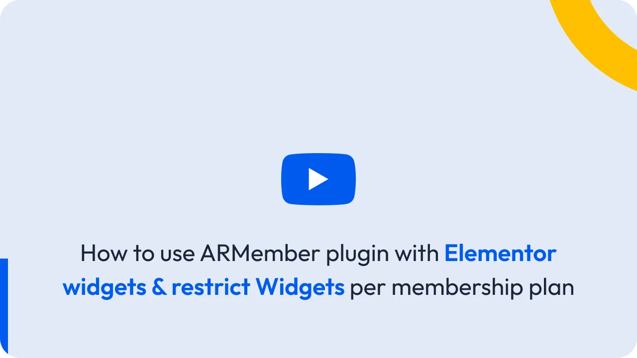 Elementor Widgets & Restrict Widgets 