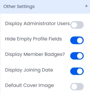 ARMember profile other settings