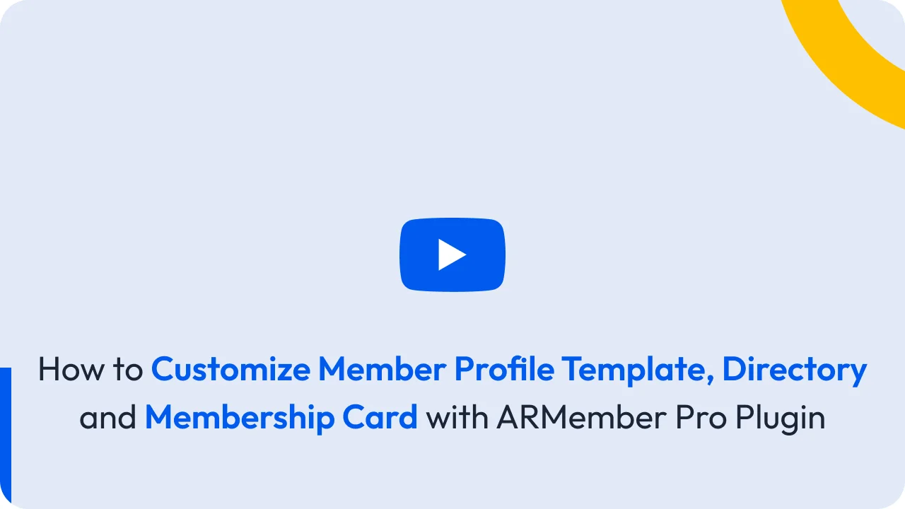 Customize Member Profile Template and Members Directory Listing