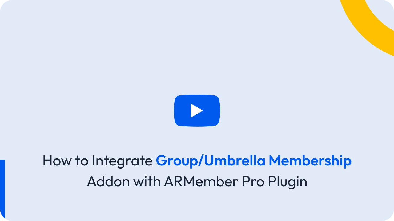 Group/Umbrella Membership