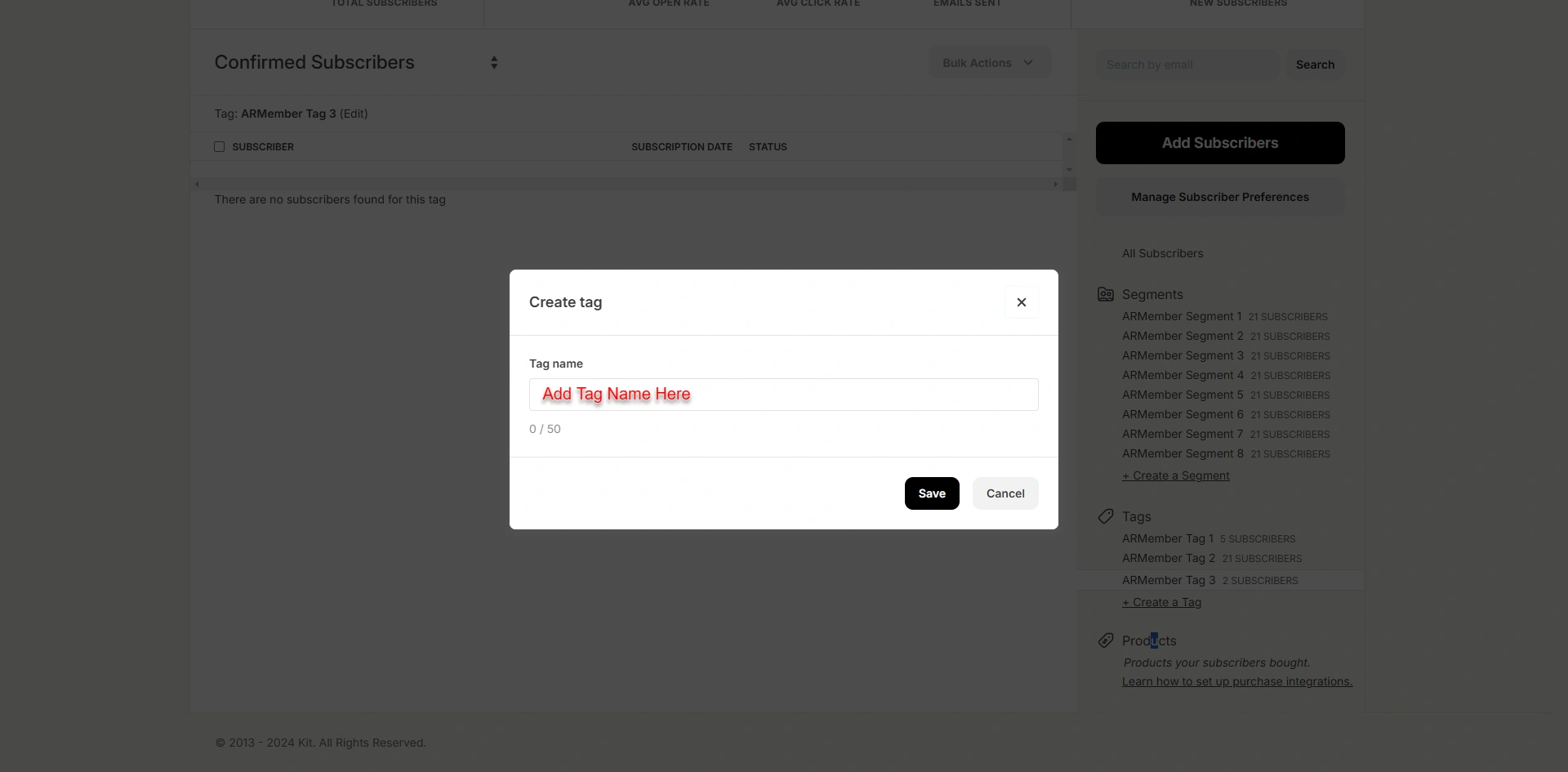 Kit Create Tag