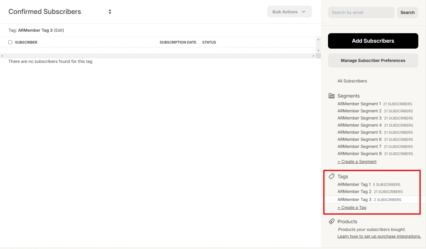 Create Tag List