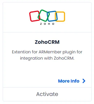 ARMember Zoho Integration