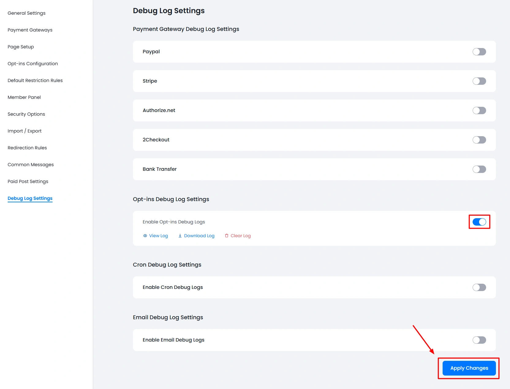 Kit Debug logs