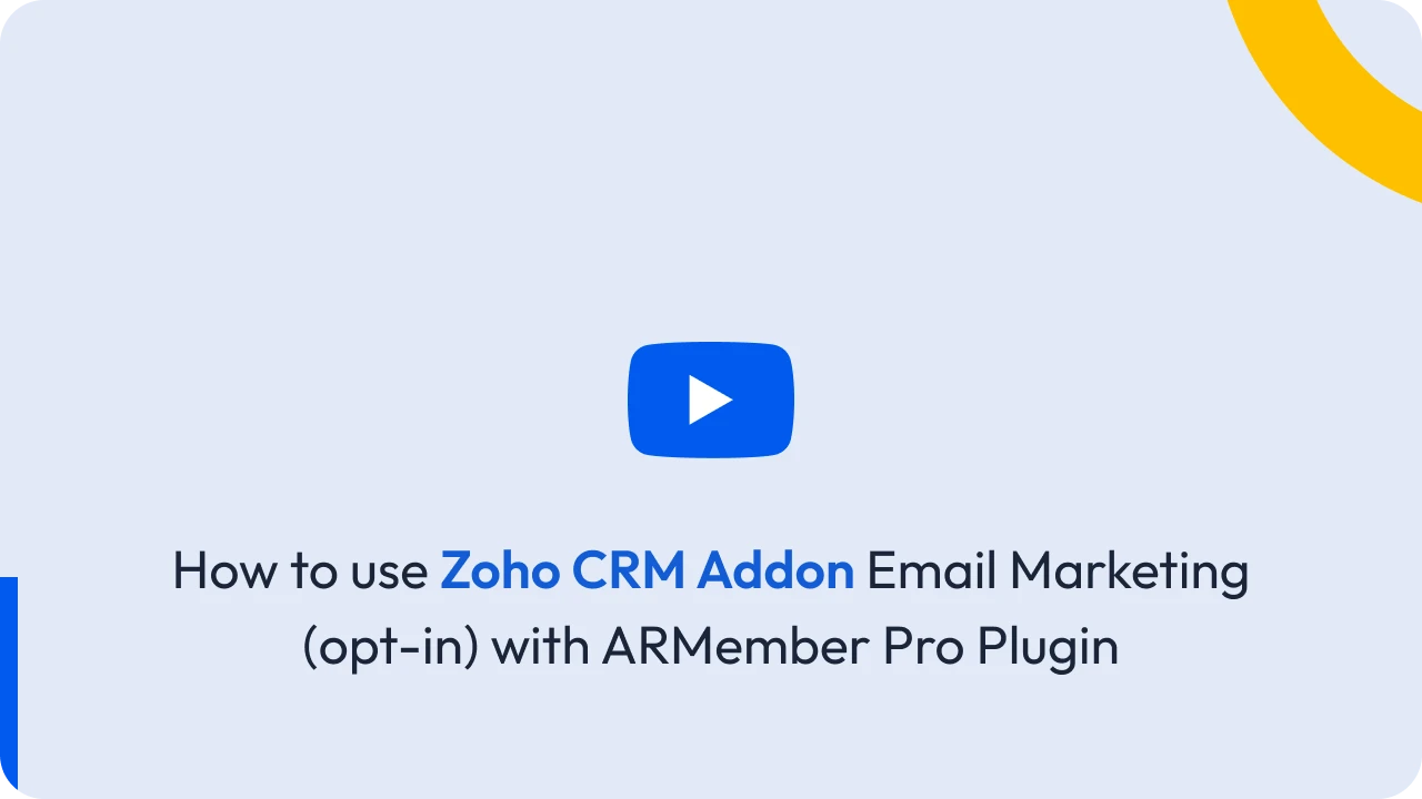 Zoho CRM Addon