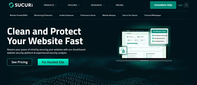 Sucuri Firewall (WAF + Caching)
