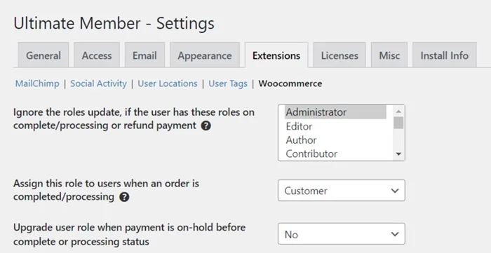 Ultimate Member plugin