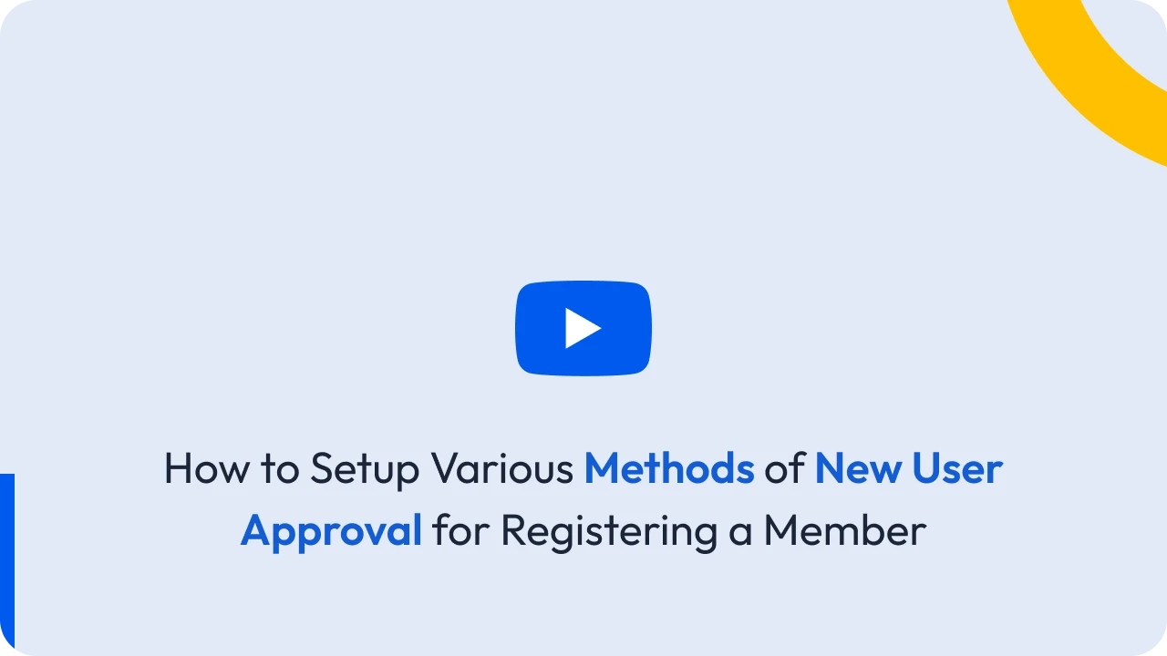 New User Approval