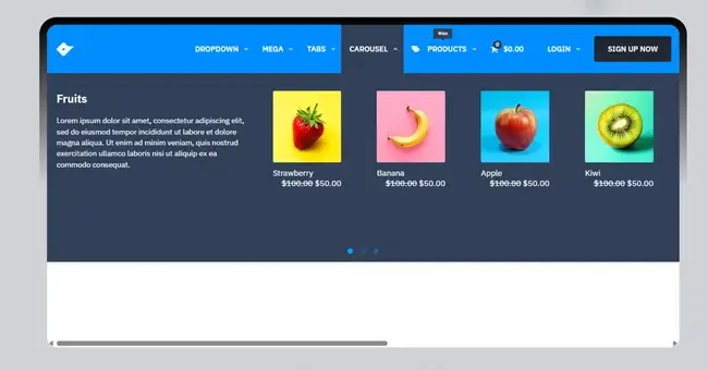 quad menu wordpress plugin