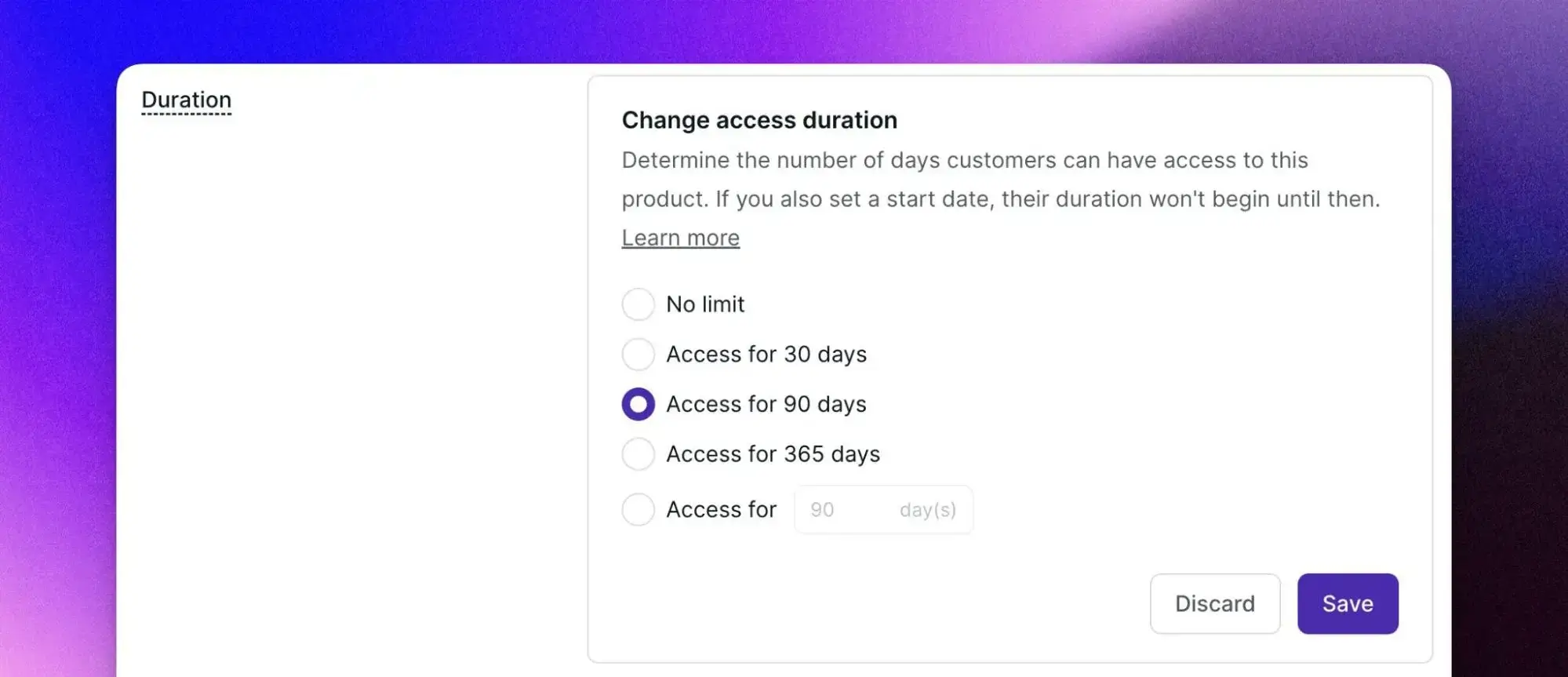change-access-duration-in-podia
