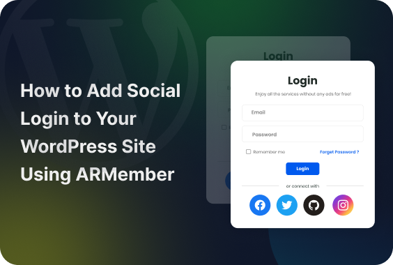 how to add social login to your wordpress site using armember