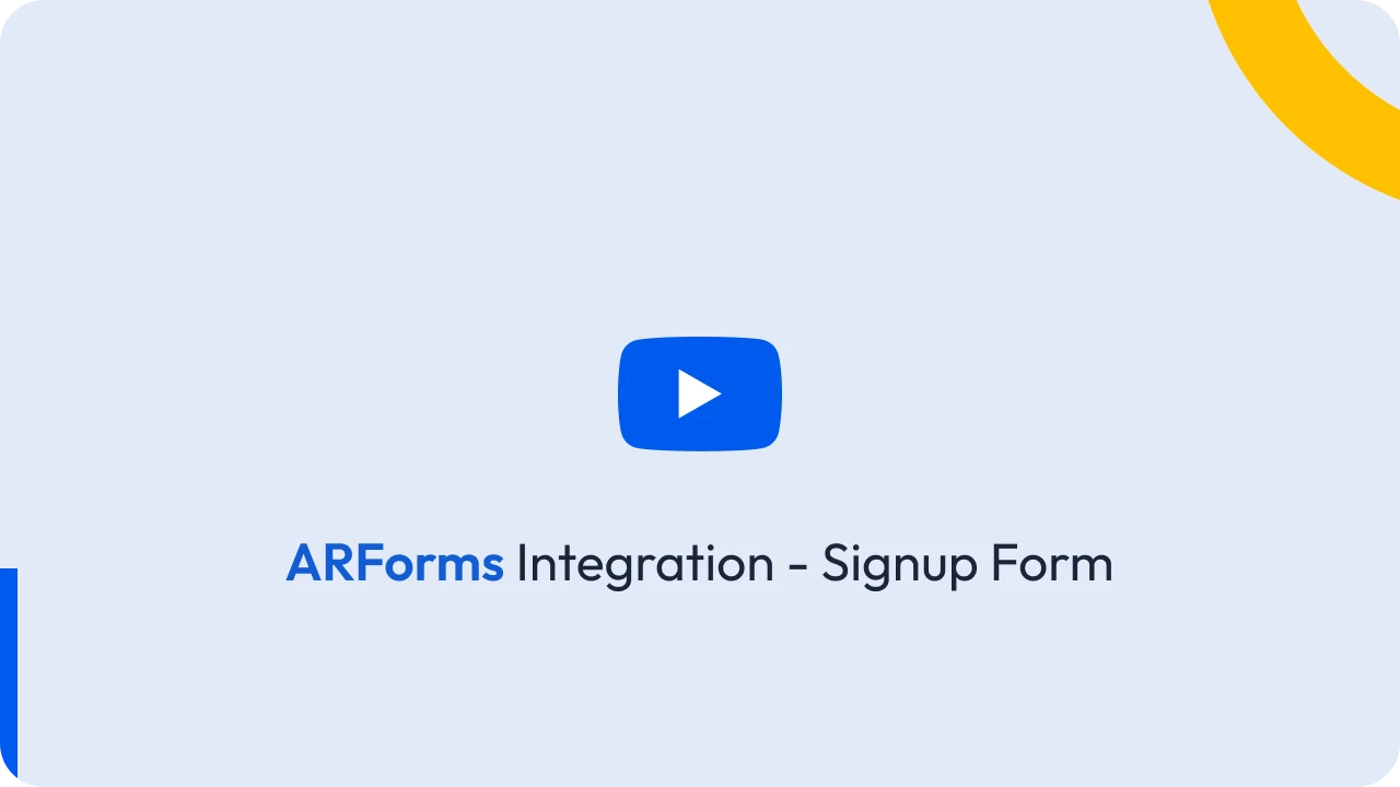 ARForms Integration