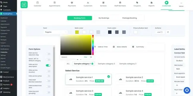 BookingPress-plugin-comes-with-good-customization-options